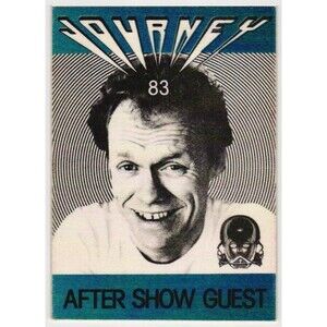 Vintage 1983 Journey Backstage Pass After Show Guest